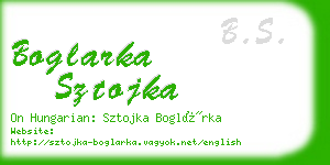 boglarka sztojka business card